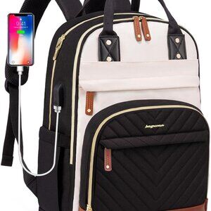 Laptop Backpack for Women Bag - 15.6 inch Work Travel Backpack with USB Charger